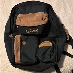 Green and Tan Backpack